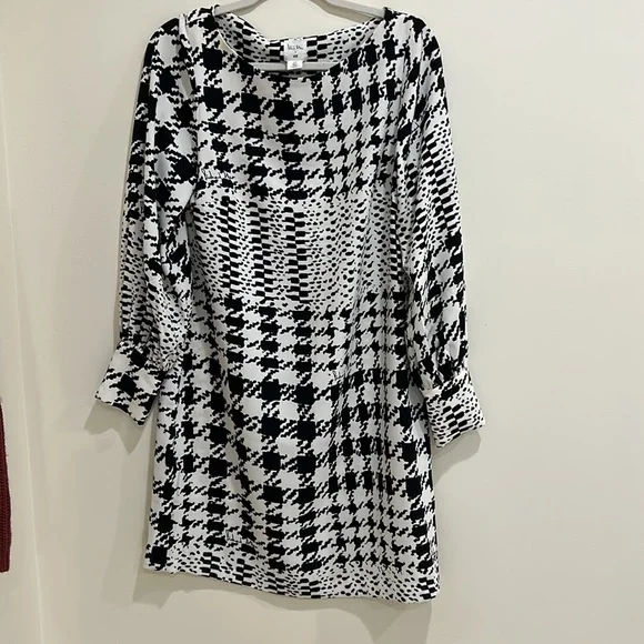 Houndstooth store dress h&m